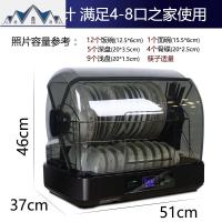 带盖不锈钢厨房置物架省空间碗碟沥水碗架消毒碗柜碗筷收纳架家用 三维工匠