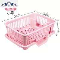 厨房沥水篮大号滤水放碗晾碗收纳置物架餐具单层碗筷控水塑料架子 三维工匠