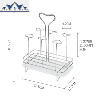 子沥水架水杯盘置物架家用放水杯摆放架厨房客厅收纳置物架 三维工匠