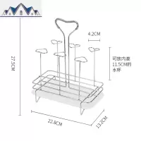 子沥水架水杯盘置物架家用放水杯摆放架厨房客厅收纳置物架 三维工匠