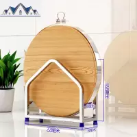 不锈钢砧板架收纳置物架厨房用品家用放菜板案板的架子落地沥水架 三维工匠
