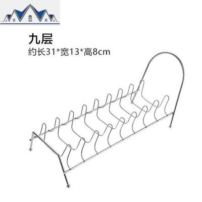 厨房不锈钢单层晾碗碟置物架盘子沥水架子收纳架沥水架碗架碟架 三维工匠