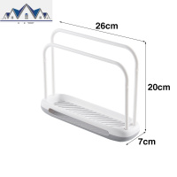 厨房沥水抹布架水海绵擦手巾挂架家用水池置物架台面肥皂收纳架 三维工匠