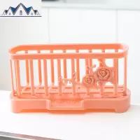 厨房用品水龙头沥水篮免打孔水沥水架洗碗布水池收纳置物架 三维工匠