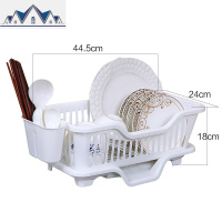 厨房用品洗碗池碗碟沥水篮收纳置物架放碗筷收纳盒家用小碗柜 三维工匠
