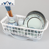 厨房碗碟沥水架碗筷盘子收纳架碗柜放碗架塑料滴水碗碟架置物架 三维工匠