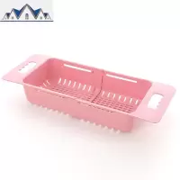 可伸缩水沥水架塑料放碗筷架子家用厨房碗碟架蔬菜收纳架置物架 三维工匠