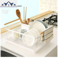 日式碗碟架沥水架厨房收纳架水碗碟收纳架多功能碗筷碗柜沥水篮 三维工匠