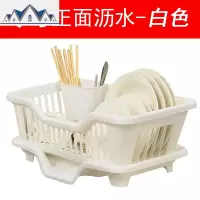 装碗筷收纳盒放碗箱沥水碗架厨房家用带盖碗盆碗碟置物架塑料碗柜 三维工匠