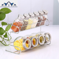 厨房用品 收纳玻璃调料瓶罐组合装储物罐调料盒密封罐置物架调味 三维工匠收纳盒