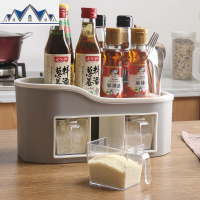 多功能厨房置物架调味盒 调料罐瓶收纳架储物架筷子收纳盒 三维工匠