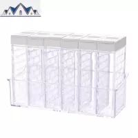 厨房用品塑料放盐味精罐子单个家用北欧调味佐料盒套装收纳瓶组合 三维工匠收纳盒