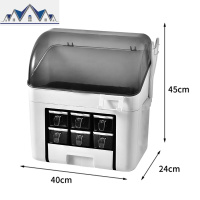 调味料收纳盒组合套装厨房用品家用大全北欧多功能防油带盖抽屉式 三维工匠