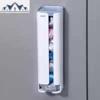 垃圾袋收纳盒厨房方便袋收集器袋子储物盒壁挂抽取式塑料袋收纳盒 三维工匠