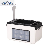 厨房调料盒置物架家用组合酱油醋瓶罐刀架收纳盒多功能收纳架套装 三维工匠