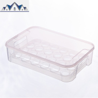 可叠加带盖鸡蛋收纳盒厨房冰箱保鲜盒家用塑料鸡蛋架托鸡蛋格 三维工匠