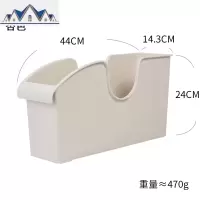 家居塑料厨房滑轮锅盖架置物架橱柜收纳推拉盒锅具收纳架 三维工匠收纳盒