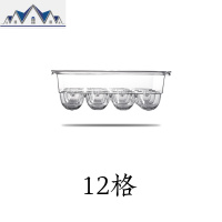 鸡蛋收纳盒保鲜盒冰箱专用鸡蛋格厨房保鲜塑料长方形食品收纳盒 三维工匠