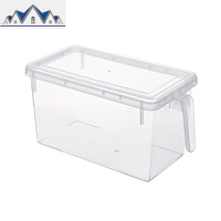 冰箱收纳盒抽屉式厨房家用保鲜食物塑料盒长方形透明储物蔬菜 三维工匠