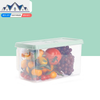 冰箱收纳盒长方形抽屉式鸡蛋盒食品冷冻盒厨房收纳保鲜塑料储物盒 三维工匠