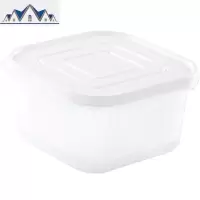 双层葱花姜蒜箱保鲜盒冰箱水果蔬菜收纳厨房密封沥水食品盒子 三维工匠收纳盒