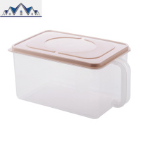 密封带盖冰箱保鲜盒 厨房食品收纳盒带手柄大米杂粮储物盒 三维工匠
