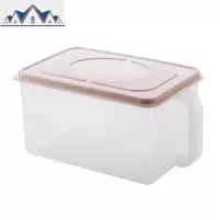 密封带盖冰箱保鲜盒 厨房食品收纳盒带手柄大米杂粮储物盒 三维工匠
