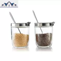 调料盒套装家用调料罐玻璃调味罐盐罐收纳瓶佐料盒调料盒厨房用品 三维工匠收纳盒