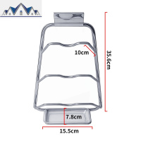 厨房不锈钢锅盖架壁挂菜板砧板案板收纳架免打孔放锅盖的架子家用 三维工匠