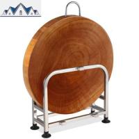 不锈钢砧板切菜板刀架厨房置物锅盖家用加厚面板架子放的案板台面 三维工匠收纳层架