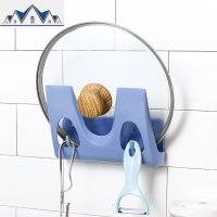 免打孔锅盖架壁挂放锅盖的架子厨房用品置物架菜板家用锅盖收纳架 三维工匠