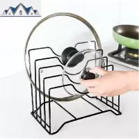 创意锅盖架书架品厨房用品用具小百货家用收纳工具 三维工匠收纳层架