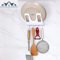 家用锅盖架壁挂免打孔放锅盖的架子厨房用品置物架菜板锅盖收纳架 三维工匠