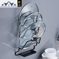 免打孔锅盖架放菜板的架子壁挂式厨房收纳用品置物架带接水家用件 三维工匠