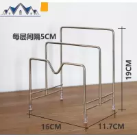 加厚锅盖架不锈钢砧板菜板架厨房壁挂置物架锅盖免打孔案板收纳架 三维工匠