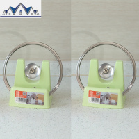 锅盖架坐式放锅盖的架子厨房多功能置物架免打孔菜板砧板架两个装 三维工匠