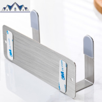 锅盖架收纳架304不锈钢免打孔厨房置物架壁挂菜板案板砧板防滑架 三维工匠