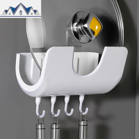 厨房免打孔锅盖架壁挂式收纳架放菜板砧板挂架带挂钩接水盘置物架 三维工匠