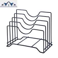 多层锅盖架砧板架多功能铁艺支架厨房客厅收纳置物架放锅盖的架子 三维工匠