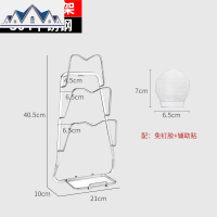 304不锈钢锅盖架壁挂式家用免打孔厨房用具收纳锅盖砧板置物架 三维工匠