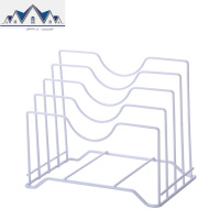 铁艺锅盖架多层坐式置物架放盖子的架子厨房台面菜板架案板收纳架 三维工匠