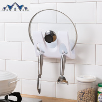 锅盖架壁挂菜板砧板收纳壁挂式厨房放案板的架子坐式置物架免打孔 三维工匠