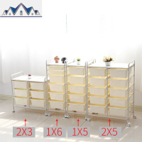 抽屉式收纳柜简易儿童玩具收纳箱多层整理架家用多功能移动储物柜 三维工匠