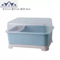 厨房碗筷收纳盒带盖沥水碗碟架特大号装放盘子餐具置物箱碗柜SV型 三维工匠收纳箱