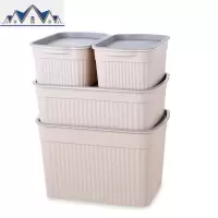 收纳箱收纳盒塑料整理箱储物箱衣服宿舍家用装衣服的箱子有盖盒子 三维工匠