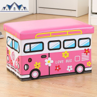 儿童凳玩具收纳凳可坐成人宝宝卡通收纳整理箱折叠凳子储物换鞋凳 三维工匠收纳箱