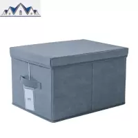 收纳箱布艺整理盒储物箱衣服衣物宿舍学生家用玩具有盖可折叠箱子 三维工匠
