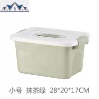 学生手提收纳箱塑料家用整理箱宿舍内衣收纳盒玩具零食储物箱小号 三维工匠