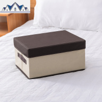 收纳箱有盖家用储物盒抽屉式可折叠布艺装衣服柜玩具整理盒子 三维工匠