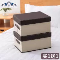 收纳箱有盖衣柜可折叠布艺装衣服物整理盒子抽屉式家用储物盒 三维工匠